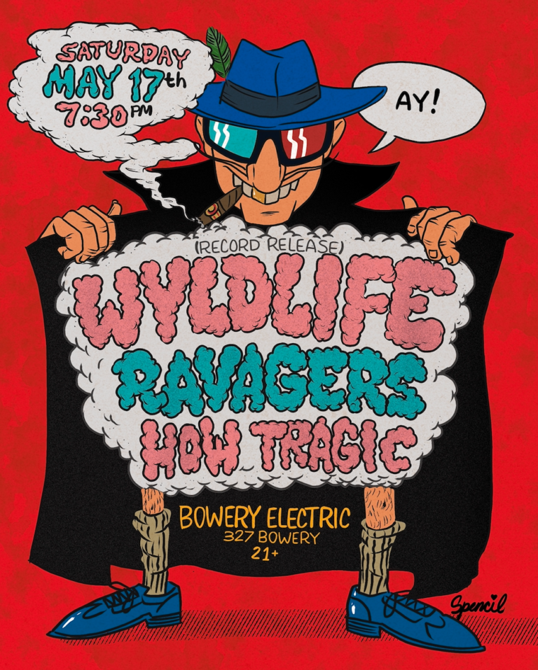 Official promotional poster for WYLDLIFE's LP release show on May 17.