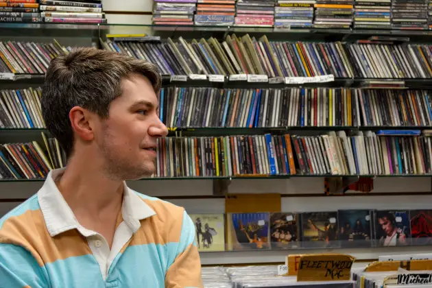 picture of jake winstrom in a record store