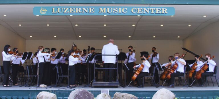 students perfomring at luzerne music center