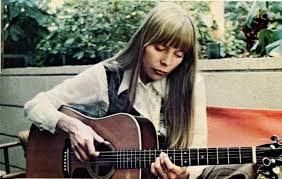 Joni Mitchell with guitar