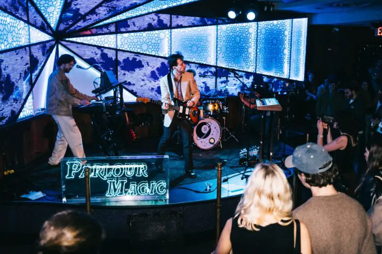 Parlour Magic playing in concert