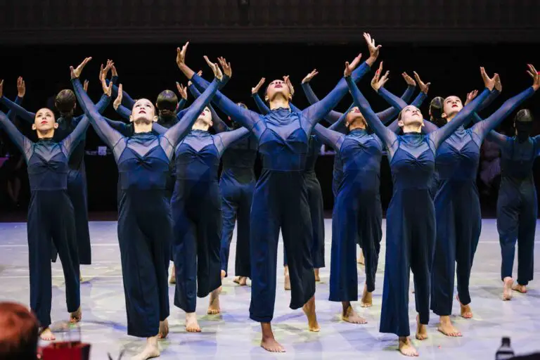 Nacre Dance Group performers in the "Sip, Savor, & Swirl" choreography contest.