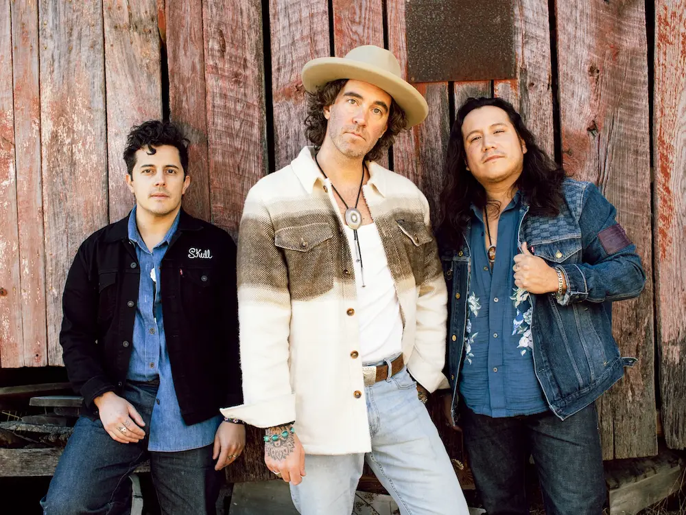 Members of American Authors - Zac Barnett [vocals/guitar], Dave Rublin [bass], and Matt Sanchez [drums]