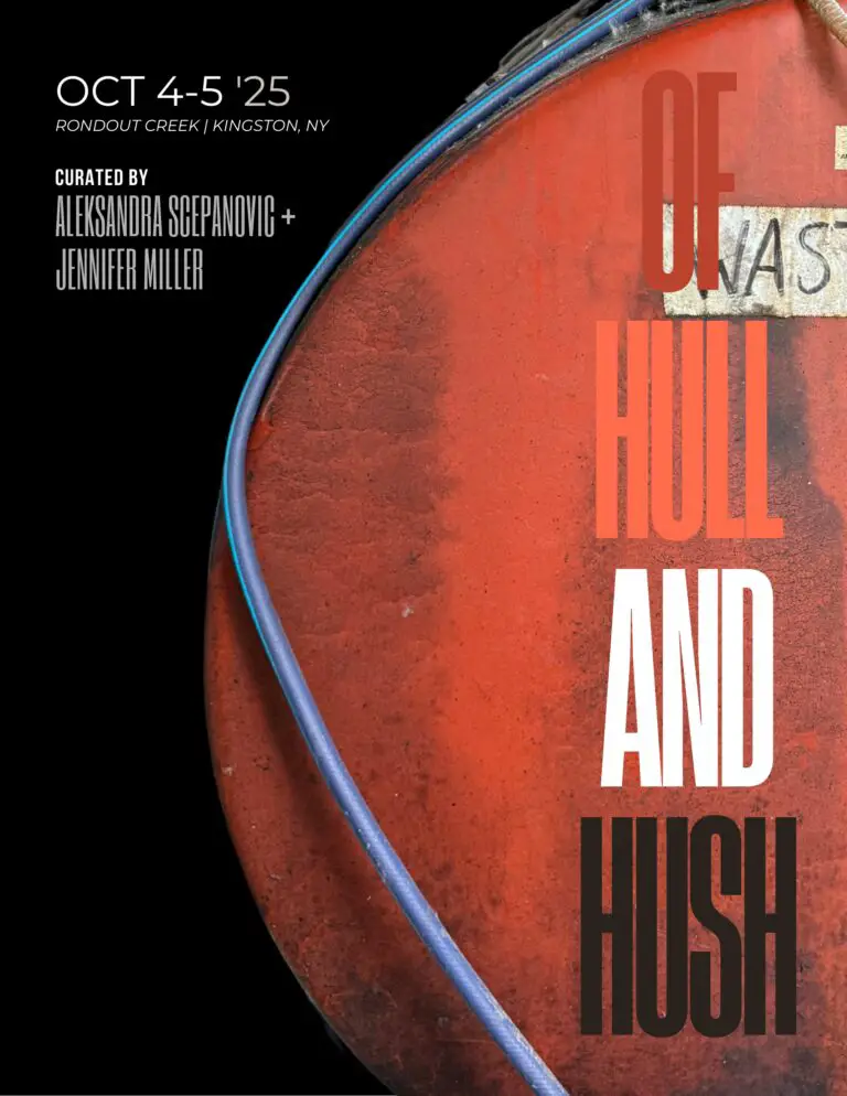 Site-Seen will present "Of Hull and Hush" art exhibition in Rondout Creek from October 4-5.