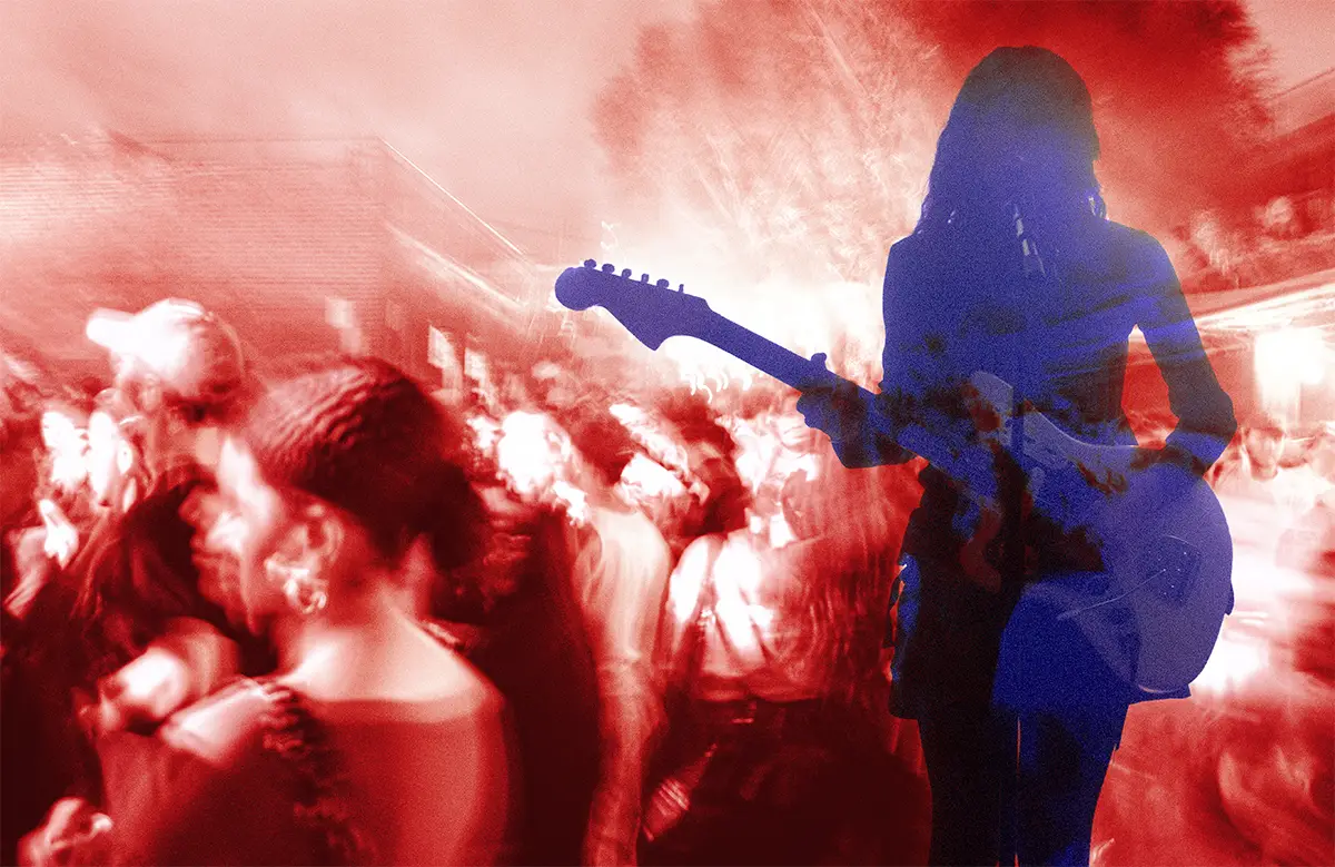 maria somerville and the crowd at knockdown center in queens