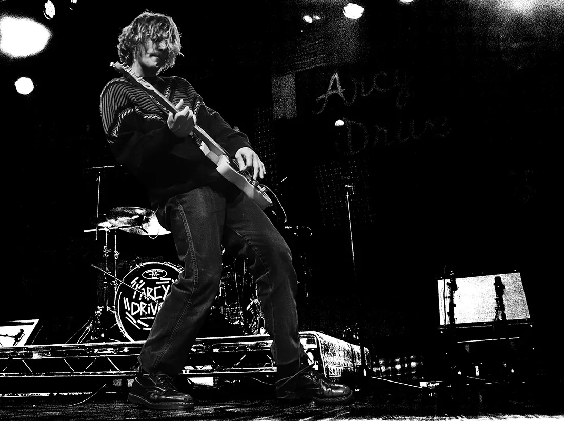 Lead singer and guitarist, Nick, from Arcy Drive at Webster Hall