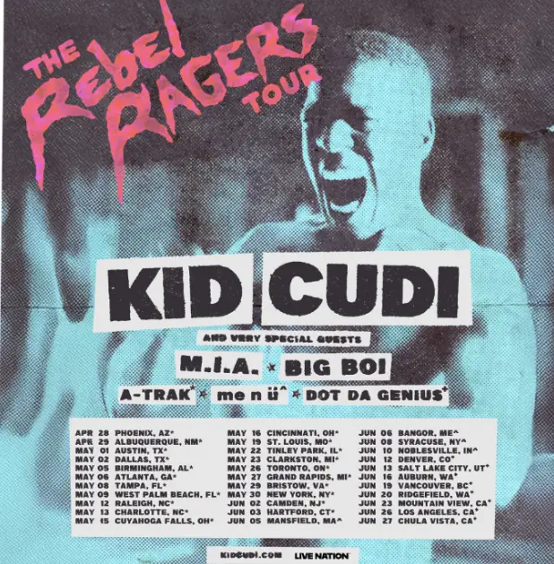 The Rebel Ragers Tour kid cudi