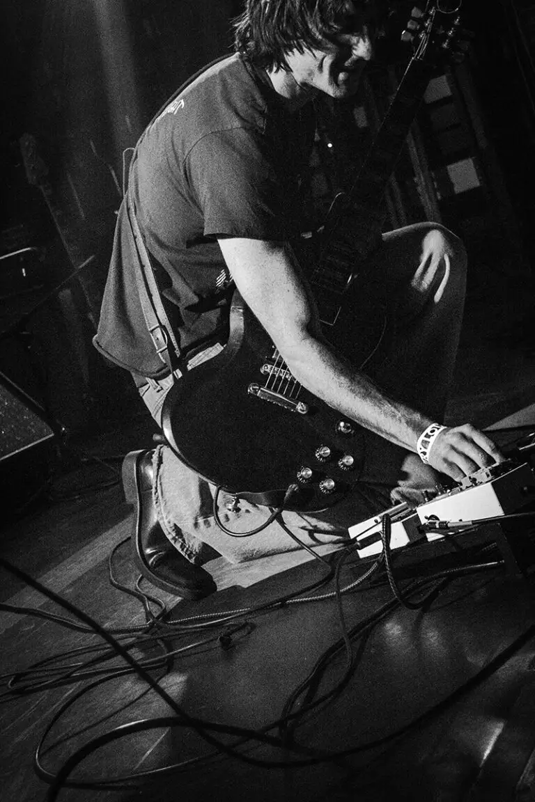 lead singer of foxtide performing a sold out show at mercury lounge