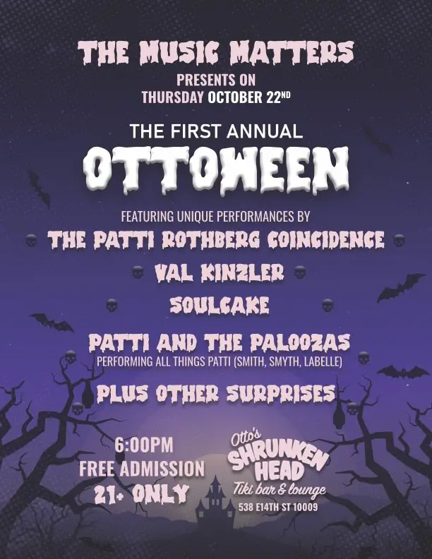 Promotional poster for The Music Matters' Ottoween