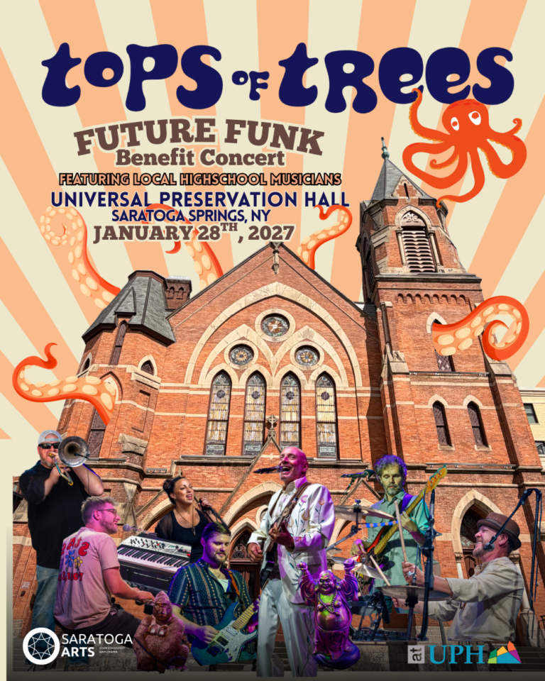 promotional imge promoting Top Of Trees concert
