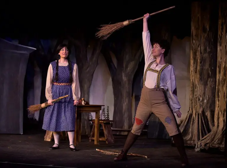 Scene from Hansel and Gretel production